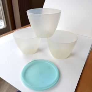 Vintage Tupperware Set of 3, only 1 lid